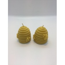 Skep Beeswax Candle x 2